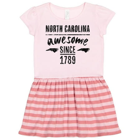 

Inktastic North Carolina Awesome Since 1789 Gift Toddler Girl Dress