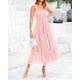 thumbnail image 4 of Vestido BTFBM de tul con cuello cuadrado, sin mangas, verano 2025, para mujer, 4 of 6