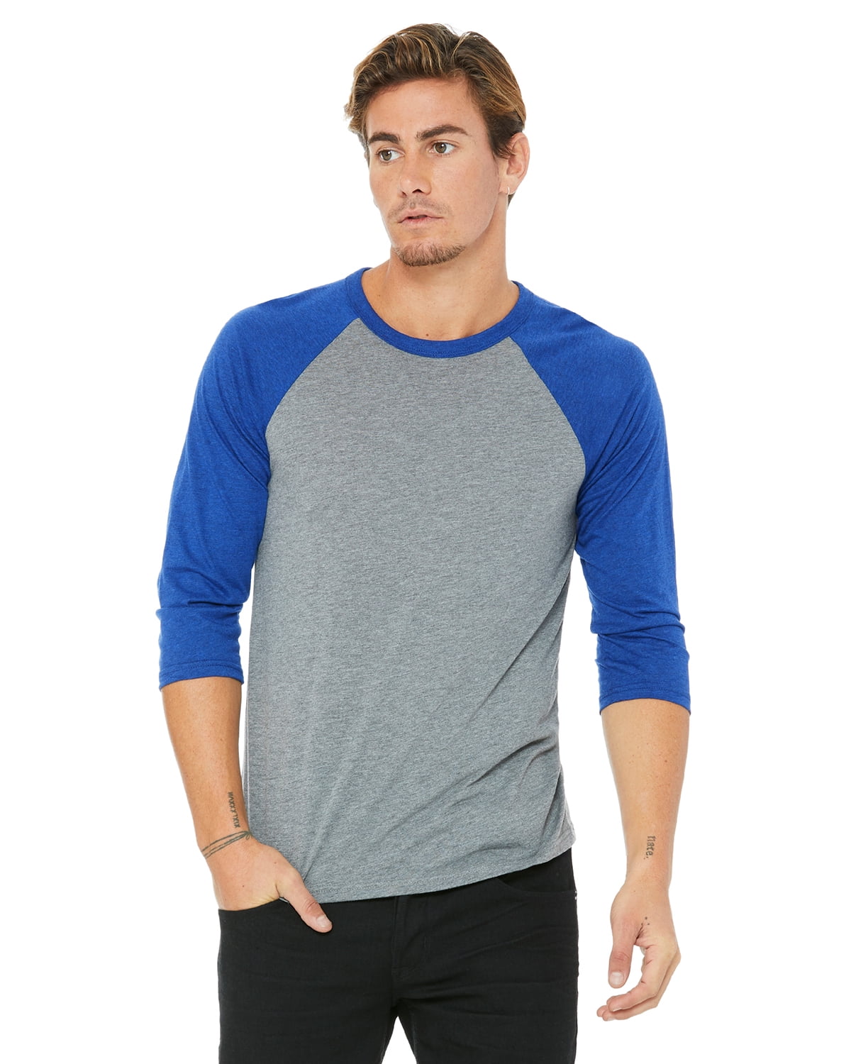 Unisex 3/4-Sleeve Baseball T-Shirt Bella+Canvas 3200