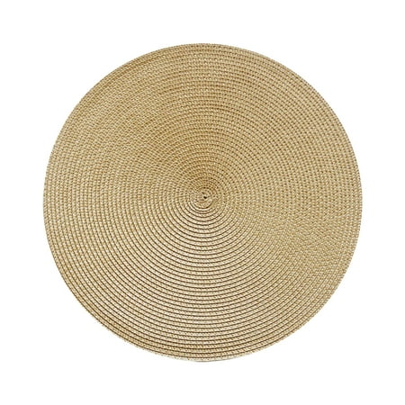 

DIY Craft Heat Insulation Cup Coaster Round Shape Table Decor Woven Placemat