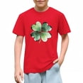 thumbnail image 6 of HAiming Cotton St Patricks Day T-Shirts for Kids Shamrock Graphic Round Neck Casual Short Sleeve Tops, 6 of 9