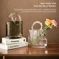 thumbnail image 6 of Bag Fish Tank Glass Vase Transparent Hand Basket Living Room Flower Arrangement Creative Bag Fish Tank, 6 of 8