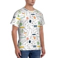 thumbnail image 2 of Bixox Men's Easter Rabbit Printed Short Sleeve Skinny Athletic T-Shirt, 2 of 6