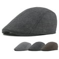 thumbnail image 6 of Newsboy Caps Classic Advanced Flat British Western Style Men Hat for Daily Wear, 6 of 8