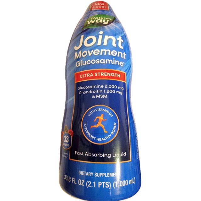 Suplemento de glucosamina Joint Movement de 33 onzas con 2000 mg de glucosamina