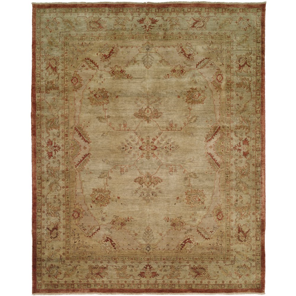 Traditional Earth Tones HandKnotted Area Rug (6' x 9') 6' x 9