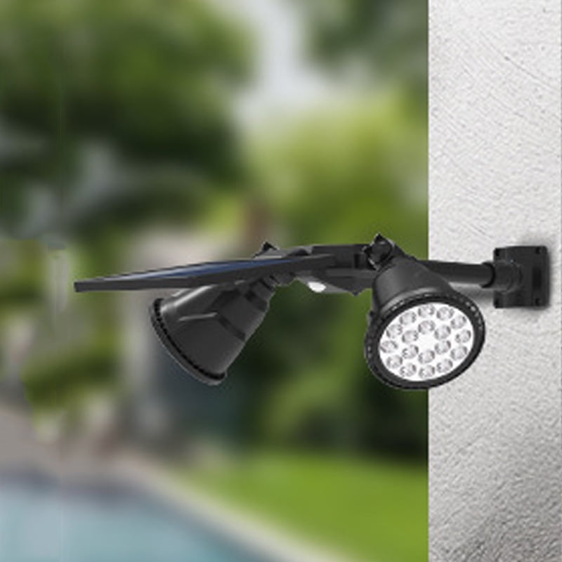 TOPCHANCES Outdoor Solar Garden Lights 36 LED 1000LM Dual Head Motion