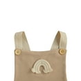 thumbnail image 5 of Nokiwiqis Toddler Rainbow Embroidery Bodysuit, Sleeveless Suspender Romper, 5 of 7