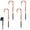 A, variant on BinKFF 20" Christmas Candy Cane Lights -4/5/8/12 Pack LED Candy Cane Lights Christmas Decor, Outdoor Christmas Decorations for Yard, Lawn, Garden and Pathway