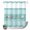 Teal, variant on No Hook Shower Curtain, Pink Summer Coastal Shower Curtains for Bathroom with See Through Top Window, Modern Ocean Waves Starfish Shell Waterproof & Washable Bath Curtain Stand Up Stall 36"x72"