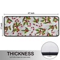 thumbnail image 5 of Kitchen Rugs Sets Of 2,White Christmas Candy Cane Pattern Anti Fatigue Kitchen Mat Rugs Non Slip Washable,Decorative Kitchen Floor Mats for Kitchen,Sink,Laundry,17"x47"+17"x47", 5 of 5