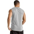 thumbnail image 3 of Hanes Essentials Men's Muscle Tank Sleeveless Tee Workout Gym Crewneck Midweight, 3 of 5