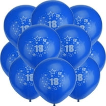 Pompotops Clearance Sales 10Pcs Light Blue And Blue Balloons Age 18 Birthday Anniversary Party Gifts
