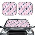 thumbnail image 6 of Lsque Cartoon Poodle Dog 2 PCS Windshield Sun Shade | CarFoldable Window Covers | Car Accessories Reflect UV for Universal Cars SUV Truck | Large, 6 of 7