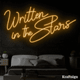 thumbnail image 2 of Craftnamesign Written in the Stars Neon Sign, Neon Sign Quotes Wall Art, 2 of 4