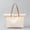 Beige, variant on Yoyauz Ladies' Tote Bag Canvas Beach Tote Bag With Zipper Large Shoulder Backpack Handbag, Suitable For Travel, Work, Gym