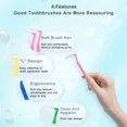 thumbnail image 4 of 20Pcs Interdental Brushes L-Shape Orthodontic Dental Teeth Brush Tooth Gap Cleaners Teeth Whitening Toothpick Oral Hygiene Care (0.7mm   Yellow), 4 of 7