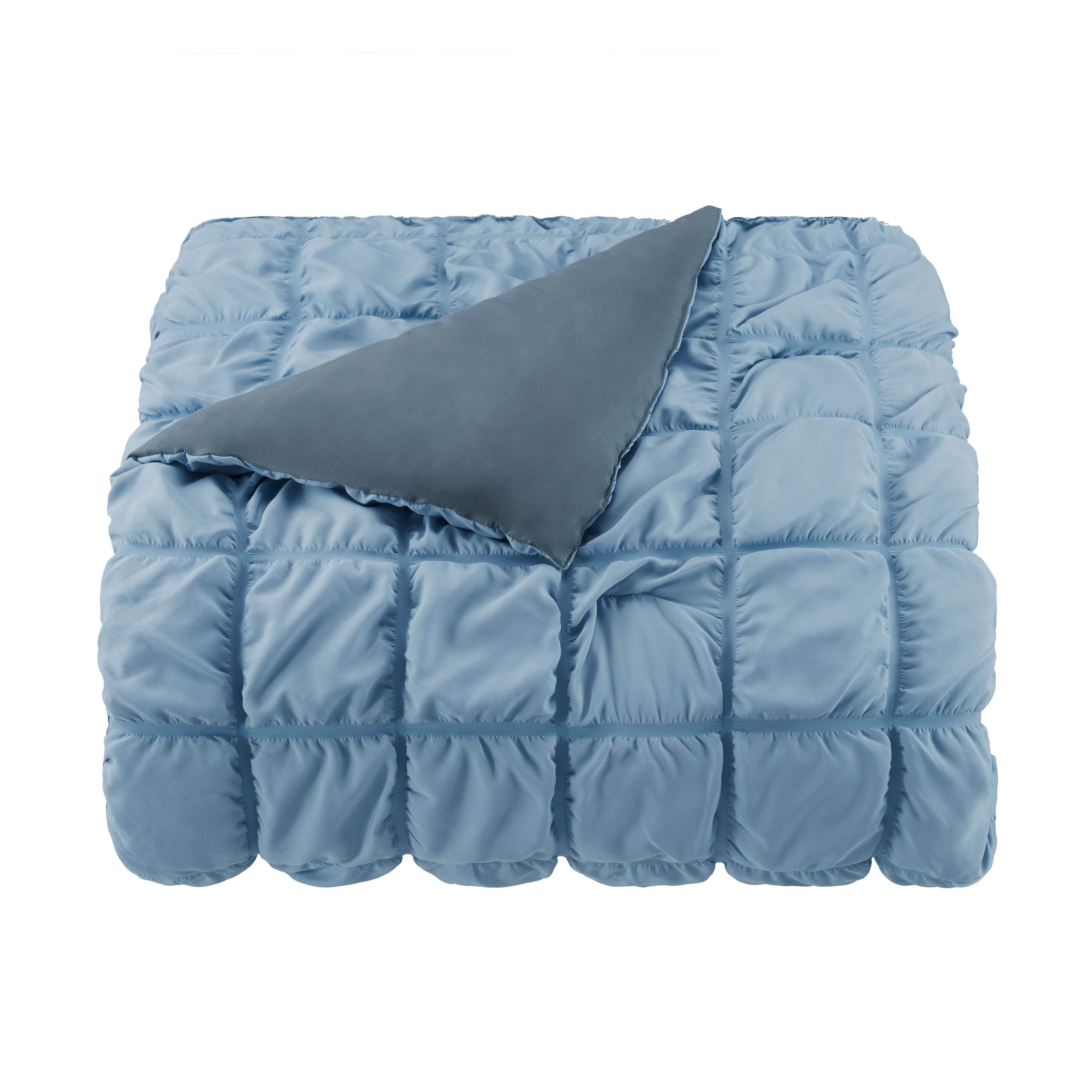 Martex Troy King Blue 8-Piece Bed in a Bag Comforter Set