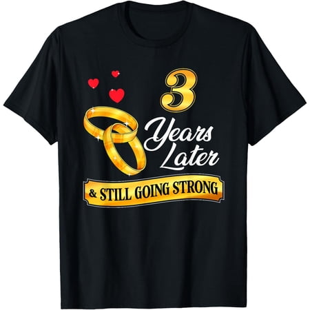 Celebrate 3 Years Of Marriage! 3rd Wedding Anniversary T-Shirt Celebrate 3 Years Of Marriage! 3rd Wedding Anniversary T-Shirt