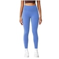 thumbnail image 3 of Yoga Pants for Women Solid Color High Waisted Leggings Casual Tummy Control Pants Workout Athletic Daily, 3 of 6