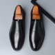 thumbnail image 3 of Zapatos de vestir de moda con punta puntiaguda de cuero partido para hombre, mocasines formales informales, zapatos Oxford para negocios y bodas, zapatillas de hombre (27 cm), 3 of 4