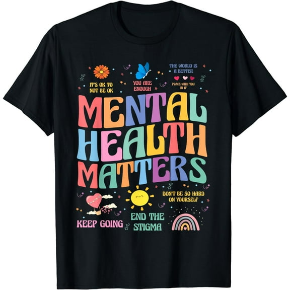 End The Stigma Mental Health Matters Brain Illness Awareness T-Shirt