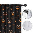thumbnail image 4 of Blackout Kids Curtains,Black Halloween Pumpkin Faces Childrens Insulated Curtains Set Of 2,Bedroom Essentials,Toddler Room Decor 42"x63", 4 of 5
