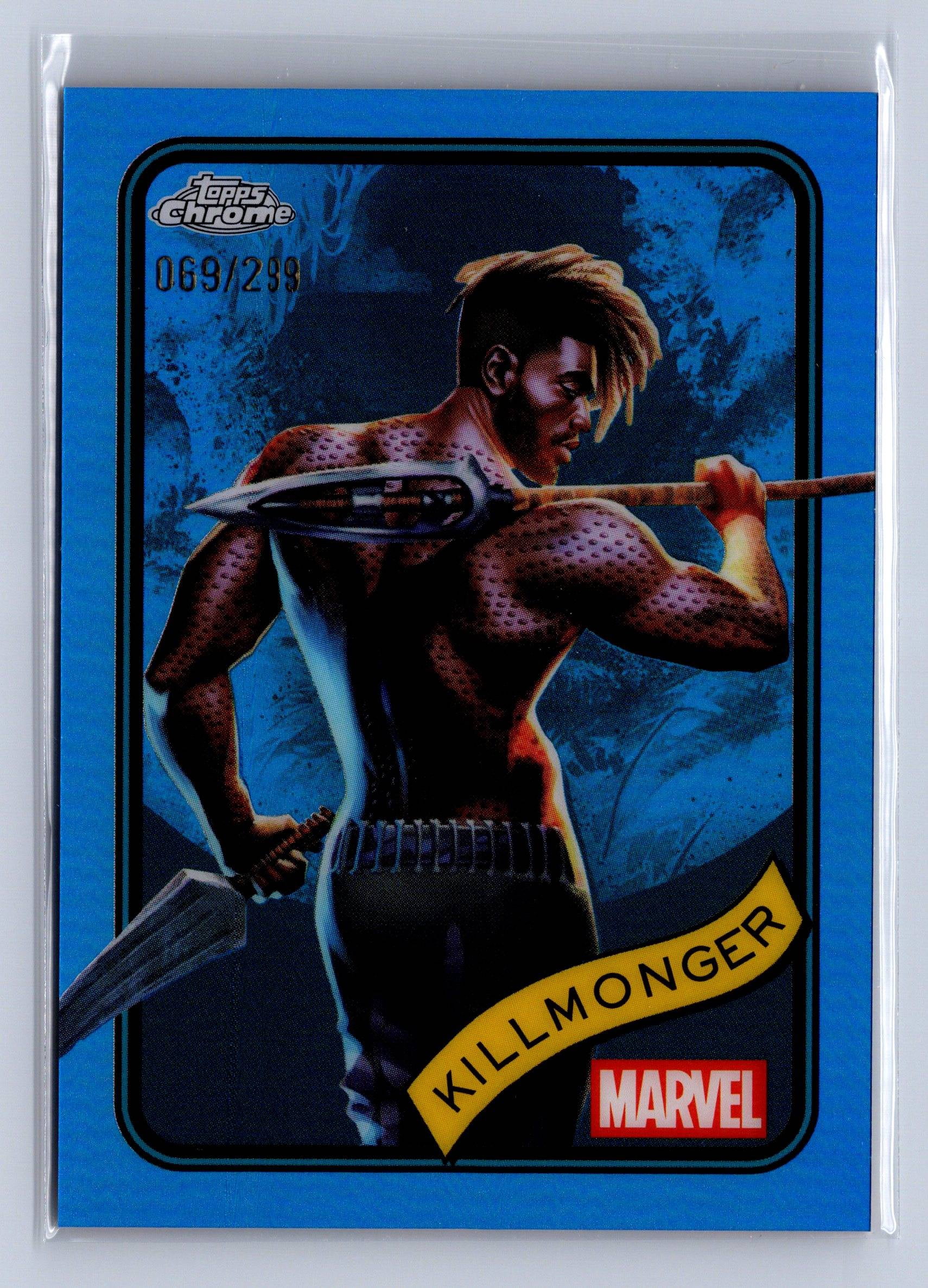 2025 Topps Chrome Marvel Killmonger #34 Blue Refractor /299 - Walmart.com