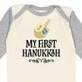 thumbnail image 4 of Inktastic My 1st Hanukkah Dreidel Boys or Girls Long Sleeve Baby Bodysuit, 4 of 5