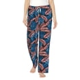 thumbnail image 2 of Lsque Tropical Leaves Print Women's Pajama Pants, Lounge Pant - Comfortable Home Wear,Elastic Waistband, Stylish Design-Large, 2 of 9