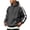 Dark Gray, variant on Men Hoodies Long Sleeve Retro Side Stripes With Kangaroo Pocket Drawstring Hood S-3XL