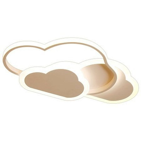 Modern LED Ceiling Light White Cloud Ceiling Light Three-Color Temperature Adjustable Cartoon Ceiling Light Close to The Ceiling Light Fixture for Living Room Bedroom Children’s Room LED Chandelier