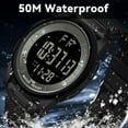 thumbnail image 4 of Digital Watch for Men, Ultra-Thin Sport Watch with Stopwatch/Alarm/Dual Time/Calender Waterproof Wristwatch for Man, 4 of 10