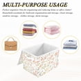 thumbnail image 6 of Yayeee Collapsible Cube Storage Bin with Lid Fabric Closet Decorative Basket with Handles, Small Floral Pattern, 6 of 7