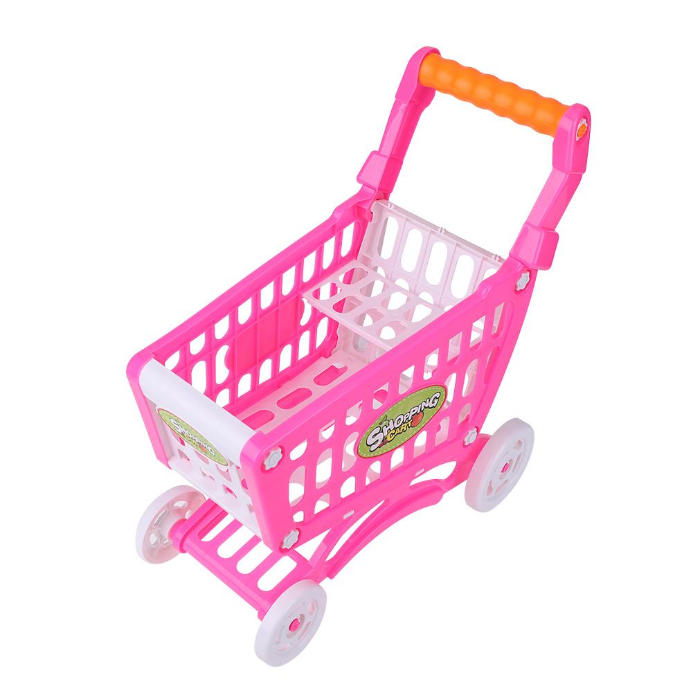 toy shopping cart with food