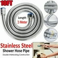 thumbnail image 3 of ZYLER- 118Inch 3M Shower Hose Flexible Stainless Steel Chrome Shower Head Hose Pipe, 3 of 6