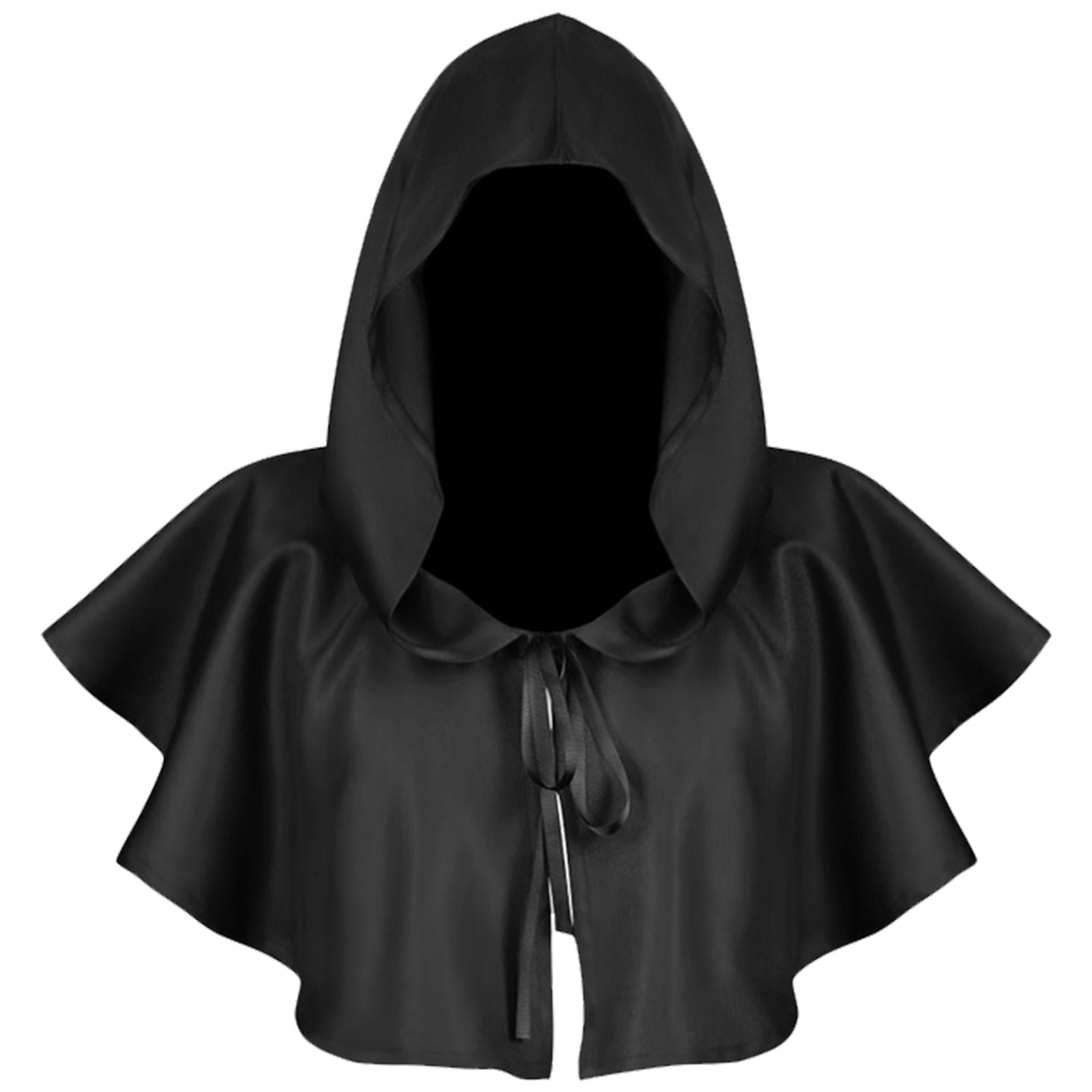 Black hooded cape womens outlet