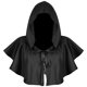 thumbnail image 1 of Capa con capucha gótico Capa del Unisex Fi Halloween medieval Capa elegante Negro Soledad Capa con capucha, 1 of 7