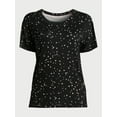 thumbnail image 6 of Joyspun Women's Knit Sleep T-Shirt with Short Sleeves, Sizes S-3X, 6 of 6