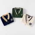 thumbnail image 4 of GYRATEDREAM Unisex Cardigans Sweater Boy' Girls' V-Neck School Uniform Cotton Knit Sweaters 2-6T, 4 of 6