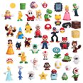 thumbnail image 1 of Ensemble de 48 Figurines Longziming, Super Mario Bros, PVC, Multicolore, 1 of 5