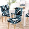 thumbnail image 5 of RYLABLUE Funny Cute Panda Stretch Chair Cover Protector Seat Slipcover for Dining Room Hotel Wedding Party Set of 6, 5 of 5