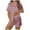 Pink, variant on XIYON Pajama Set For Women Fashion Solid Color Lapel Short Sleeve Shorts Casual And Comfortable Home Wear Set Loungewear Sleepwear