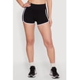 thumbnail image 3 of Women's Contrast Piping Ribbed Dolphin Shorts, 3 of 4