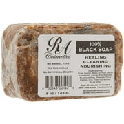 RA Cosmetics 100% Black Facial Soap Natural Healing Cleansing Bar