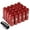 Red, variant on J2 Engineering LN-T7-009-125-BL J2 Engineering 7075 -T6 Forged Aluminum M12 x 1.25 20Pcs 60mm Height Open -End Lug Nut Sets w / Socket Adapter Blue