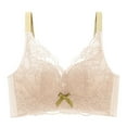 thumbnail image 2 of Women's Plus Size Wireless Bra, Adjustable Breathable Lace Thin Cup Seamless Full Coverage Comfort Support for Everyday Wear, 2 of 5