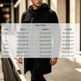 thumbnail image 3 of Ceisia Men's Solid Duffle Coat Hooded Toggle Button Long Wool Blend Overcoat With Side Pockets For Outdoor Wear Gift, 3 of 5