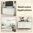 thumbnail image 5 of ChVans 65 inch Large Long Drawer Dresser,8 Drawer Dresser for Bedroom,Modern Farmhouse Wood Wide Chest of Drawers,Storage Dressers for Bedroom,Living Room & Hallway, 5 of 7
