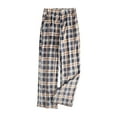 thumbnail image 2 of PFRNLF Plaid Plush Pajama Pant for Women Fluffy Fleece Sleep Bottoms Plush Lounge Sleep Pants, 2 of 8